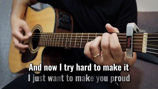 Perfect by Simple Plan | Acoustic Guitar Karaoke | Singalong | Instrumental | No Vocals | Tutorial смотреть онлайн