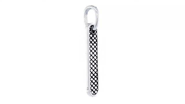 34mm Slim Tag Charm with Python Texture on Both Sides in Sterling Silver CMZ6512W1 смотреть онлайн