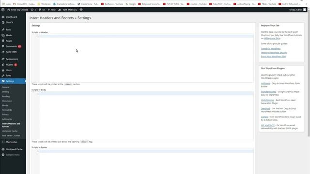 How to insert Headers & Footers in WordPress Cracky Dude смотреть онлайн