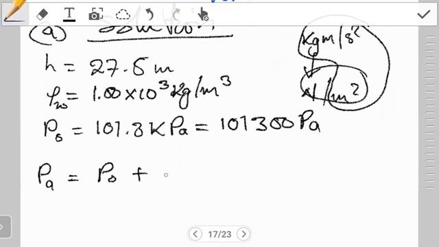 How to find the absolute Pressure at a point in a fluid смотреть онлайн
