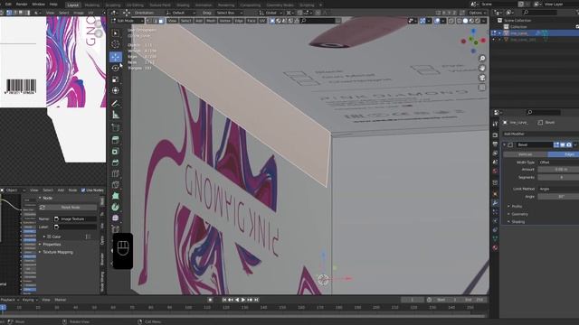 Упаковка в 3Д | Illustrator 2021 + Blender 2.9 | 3D packaging design. 3D Mockup in Blender смотреть онлайн