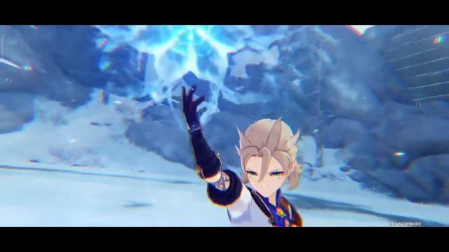 Cryo Albedo vs Traveler, Eula, Amber & Bennett | Genshin Impact смотреть онлайн