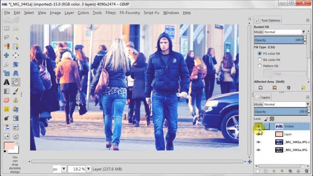 Add a retro look to an image in GIMP 2.8 смотреть онлайн