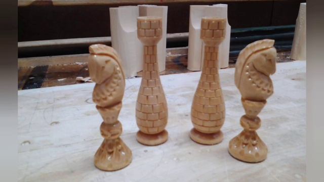 резные шахматные фигуры ручной работы из массива дерева смотреть онлайн