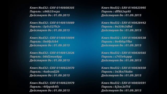 Свежие, бесплатные ключ для ESET NOD 32 #2 смотреть онлайн