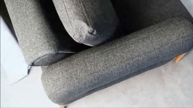 Современная гостевая комната в черно-белых тонах с деревянными ножками от XXL Мебель KZ смотреть онлайн