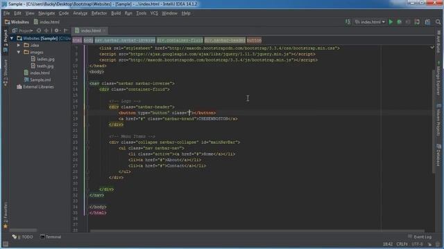 Bootstrap Tutorial for Beginners 8 Navbar Toggle Button смотреть онлайн