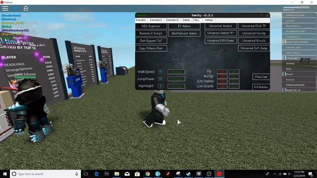 Working roblox Exploit - Vanity 2.2.1 (Loadstrings, Game Scripts, Guis) смотреть онлайн