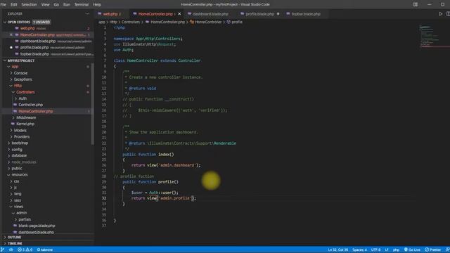Laravel User Profile #Screen #Design & Implementation смотреть онлайн