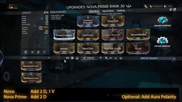 How to Mod Nova (Prime) Guide | 2-3 Forma Builds | Warframe смотреть онлайн