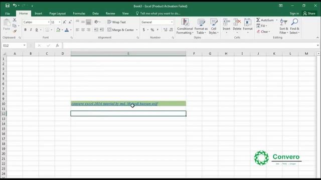 MICROSOFT EXCEL 2016 TUTORIAL | Part-2 (BANGLA) смотреть онлайн