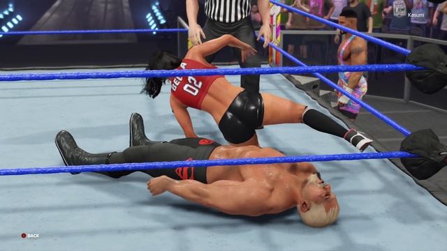 WWE 2k23: Scott Steiner vs Nikki Bella 2/2 #intergender #wrestling смотреть онлайн