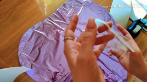 Самый простой способ поклеить надпись на шар без монтажной пленки! Лайфхак! DIY