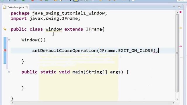 Java Swing Programming Tutorial 1 - Creating A Window смотреть онлайн
