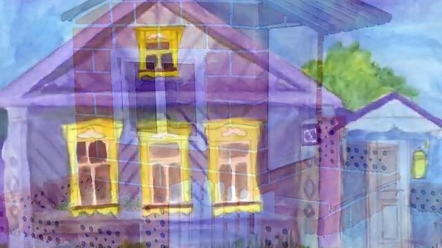 Рисование - "Домик в деревне". смотреть онлайн