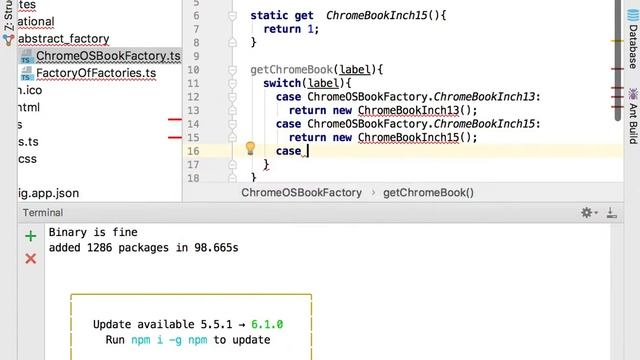 Урок 3. Шаблоны проектирования. Typescript. Абстрактная фабрика. Практика смотреть онлайн