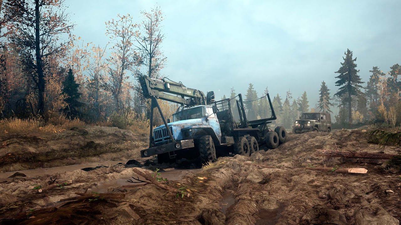 Месим грязь в #MudRunner под Russian Hits смотреть онлайн