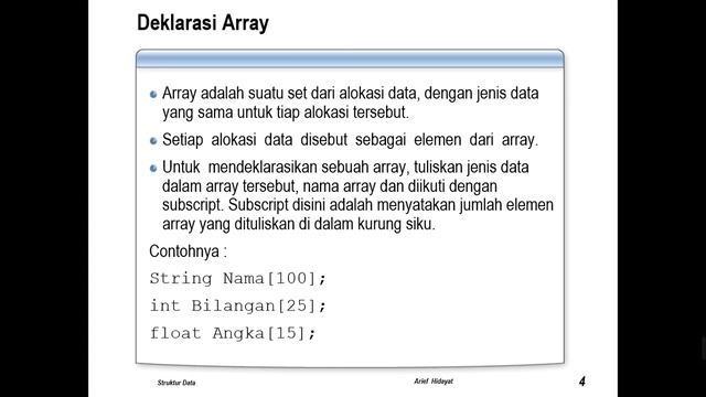 Bab 2 - Array смотреть онлайн
