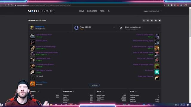 Salt Edge of Insanity - Phase 5 Enhance Shaman PVE BIS - Classic WoW смотреть онлайн