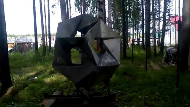 14th form of the icosahedron concrete, 14я звёздчатая форма икосаэдра из бетона смотреть онлайн