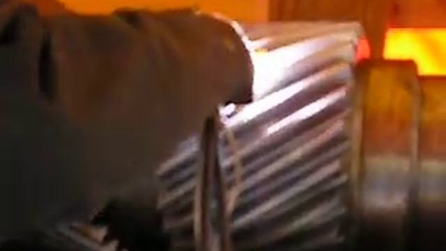 Закалка зубьев вал-шестерни модуль 14 сталь 45 до HRC50 смотреть онлайн