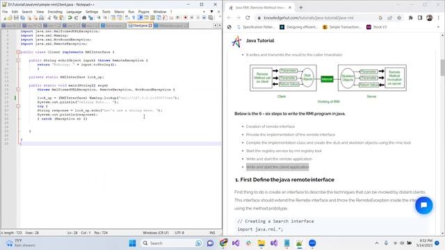 Java RMI implementation ll Java RMI смотреть онлайн
