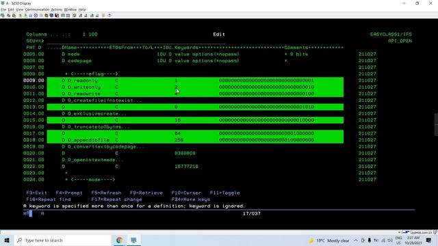 Opening and creating IFS files using C API open in RPGLE AS400 смотреть онлайн