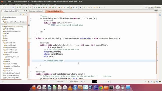 เล่นกับ Date Picker Dialog смотреть онлайн