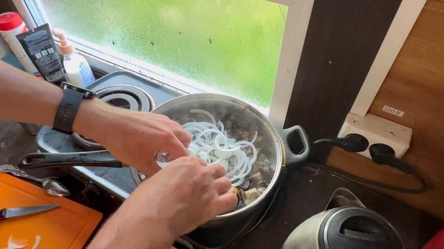 Жареная картошка с грибами по-простому