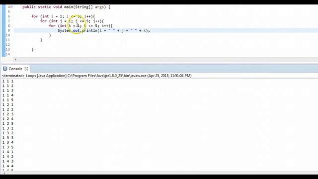 Easy Java: Nested Loops смотреть онлайн