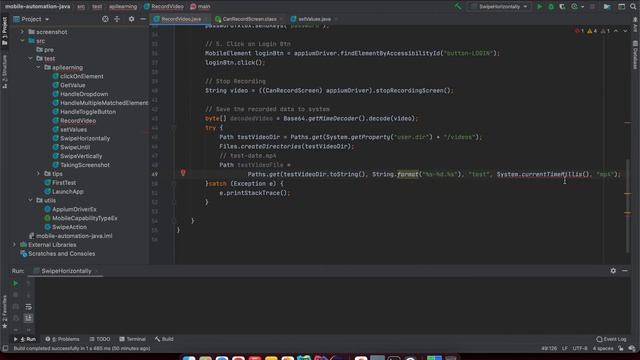 Mobile Automation | Lesson 22 | Record a Video on device while testing смотреть онлайн