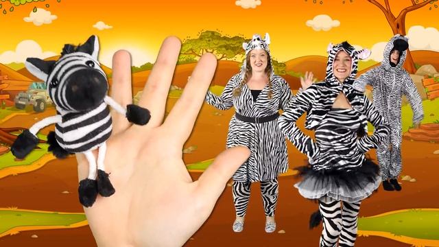 Safari Animals Finger Family Song | Elephant, Lion, Giraffe, Zebra & Hippo! Wild Animals for kids смотреть онлайн