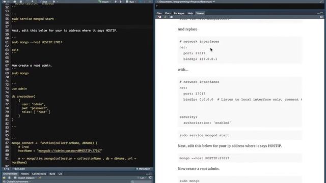 Creating a MongoDB on AWS with R and Studio3T смотреть онлайн