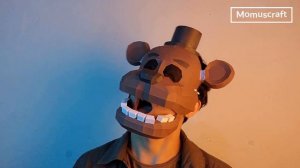 How to make a Fredbear Mask using Paper - DIY FNAF Mask