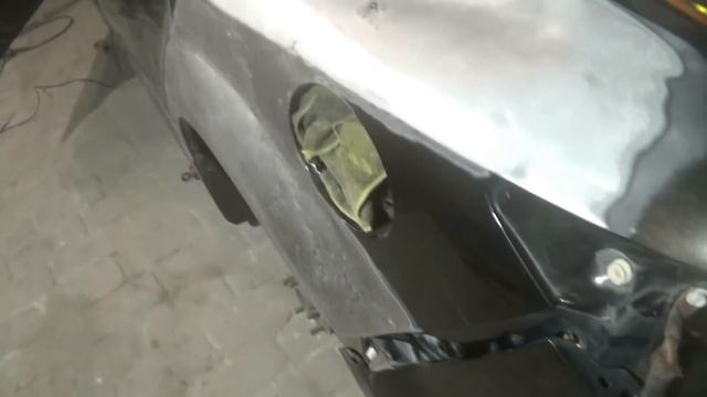 Кузовной ремонт MAZDA 6. наплавка оловом. смотреть онлайн