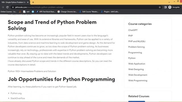Free Enrollment in Python Problem Solving Course смотреть онлайн