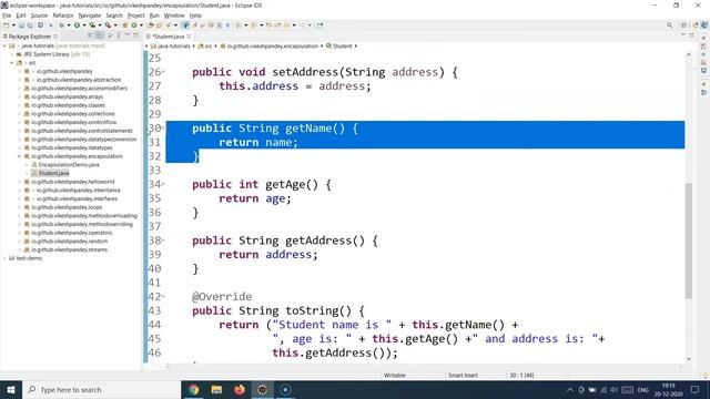 Java Tutorial For Beginners | Java Encapsulation | Encapsulation In Java With Example | SimpliCode смотреть онлайн