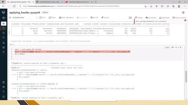 (Re-upload) Renaming Columns dynamically in a Dataframe in PySpark | Without hardcoding смотреть онлайн