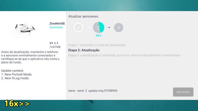 Atualizando Hubsan Zino Mini SE, Hubsan na contra mão?? смотреть онлайн