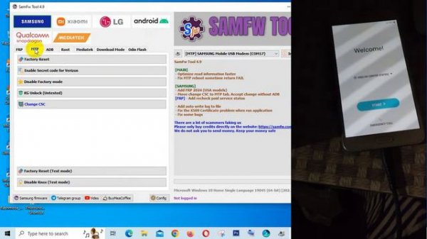 SamFw Tool 4.9 - 2024 Latest Version / Samsung FRP Bypass All Version Support / Free And Paid 2024