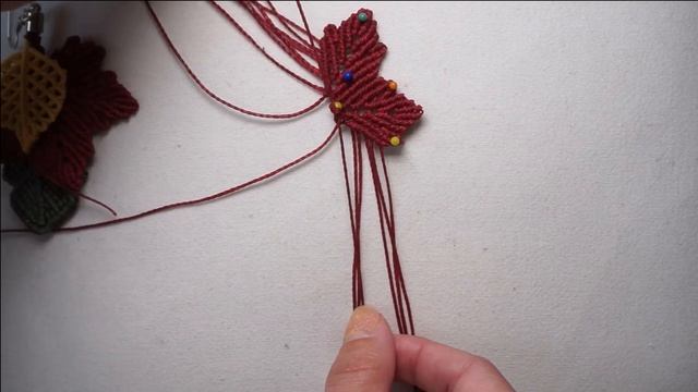 How to make micro macrame maple leaf tutorial: macrame leaves earrings tutorial part 2 смотреть онлайн
