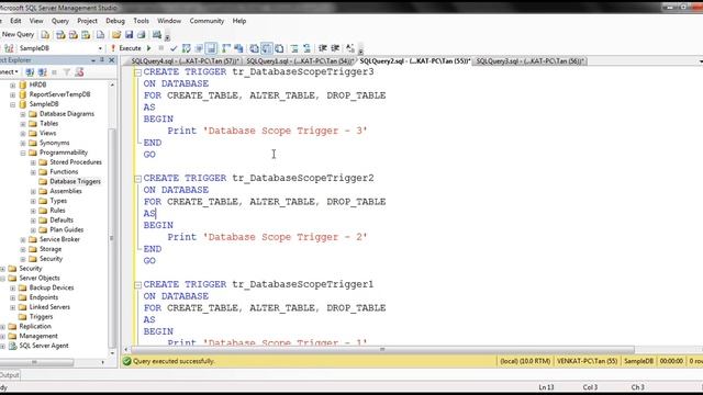 sql server trigger execution order смотреть онлайн