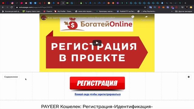 Шаблон для воронки Богатей Онлайн смотреть онлайн
