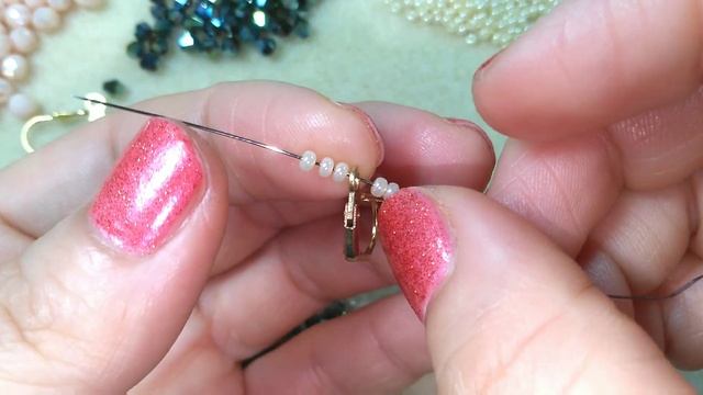 Kristal ve kum boncuk ile takı seti * Комплект из бисера и кристалей * Crystal beads set * Diy * смотреть онлайн