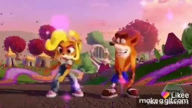 Crash Bandicoot and Coco Bandicoot Dance CTR: Nitro-Fueled смотреть онлайн