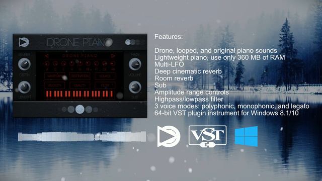 Drone Piano 64-bit VST plugin instrument for Windows смотреть онлайн