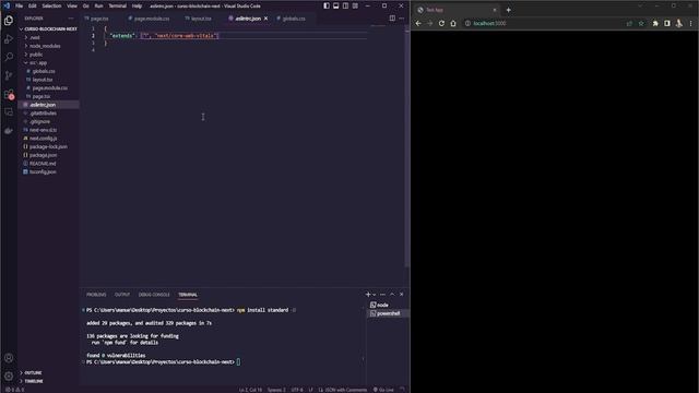 Curso NextJS y Blockchain: Instalar y Configurar ESLint para React смотреть онлайн