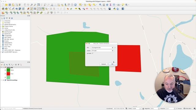 Working with Polygon Layers in QGIS смотреть онлайн