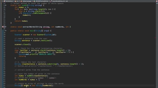 ISC Class 12 Computer Science Practical 2020 Question 3 - Java - Sort words of a Sentence by lengt смотреть онлайн