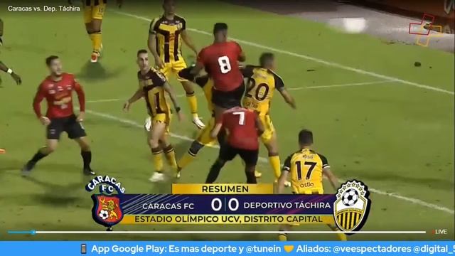 Caracas FC vs Deportivo Táchira FC смотреть онлайн